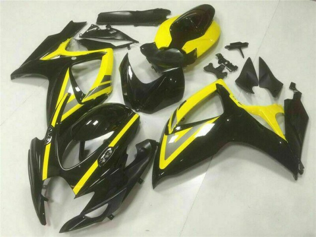 Preto Injeção Kits Carenagem Moto GSXR 600 / 750 K6 06-07