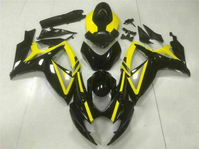 Preto Injeção Kits Carenagem Moto GSXR 600 / 750 K6 06-07