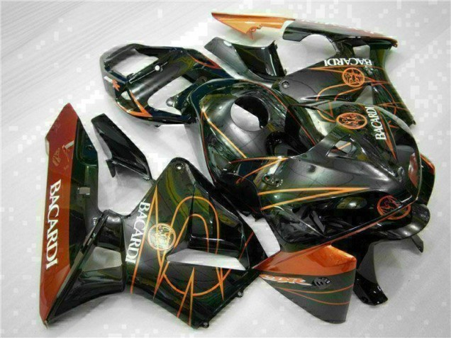 Preto Laranja BACARDI Carenagem Moto CBR 600RR 05-06