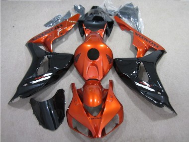 Preto Laranja Carenagem Moto CBR 1000RR 06-07