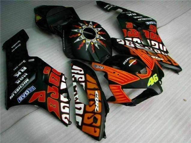 Preto Laranja Carenagem & Plástico Moto CBR 1000RR 04-05 Preto Laranja Carenagem & Plástico Moto CBR 1000RR 04-05