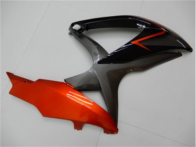 Preto Laranja Cinzento Carenagem Moto GSXR 600 / 750 K8 08-10