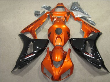 Preto Laranja Fireblade Carenagem Moto CBR 1000RR 06-07