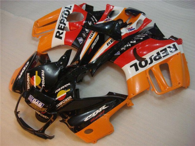 Preto Laranja Repsol Abs Kit Completos Carenagem Moto CBR 600 F3 95-98