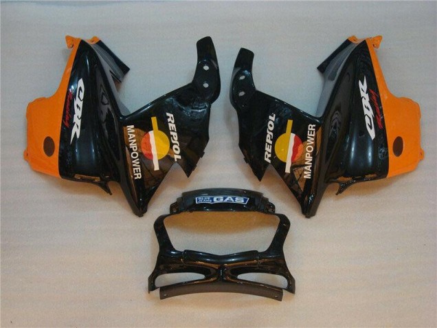 Preto Laranja Repsol Abs Kit Completos Carenagem Moto CBR 600 F3 95-98