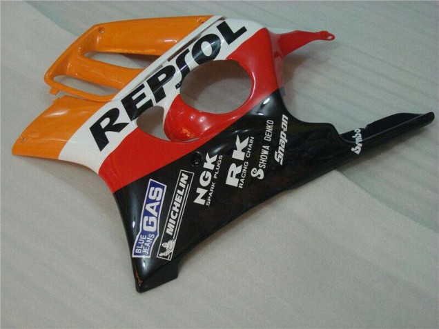 Preto Laranja Repsol Abs Kit Completos Carenagem Moto CBR 600 F3 95-98