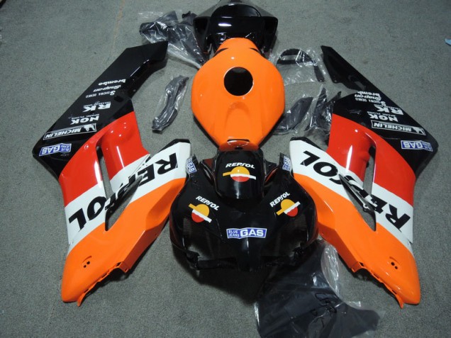 Preto Laranja Repsol Abs Kits Carenagem Moto CBR 1000RR 04-05