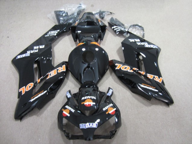 Preto Laranja Repsol Abs Motocicleta Plásticos CBR 1000RR 04-05