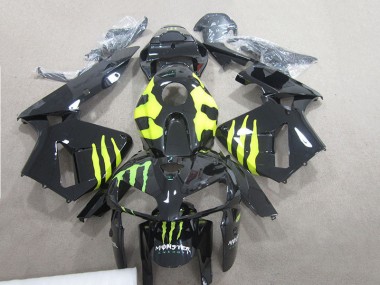 Preto Monster Verde Carenagem Moto CBR 600RR 07-08