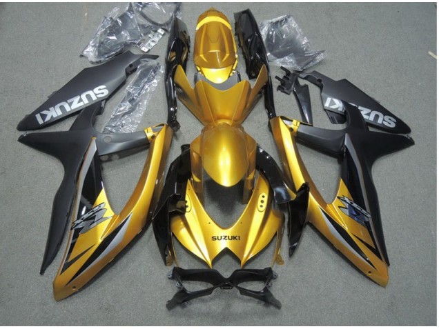 Preto Ouro Carenagem Moto GSXR 600 K8 08-10