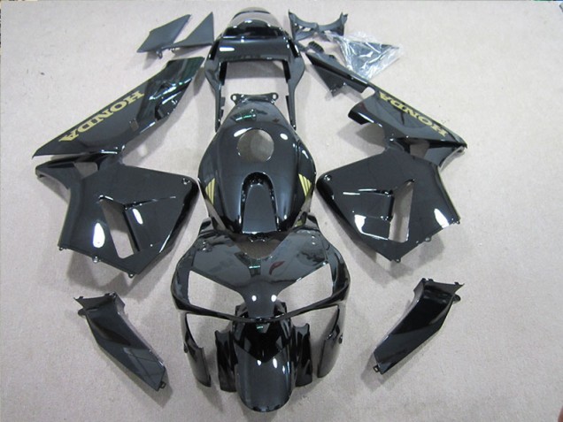 Preto Ouro Decalque Carenagem Moto CBR 600RR 05-06 Preto Ouro Decalque Carenagem Moto CBR 600RR 05-06