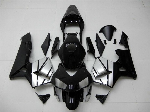 Preto Prata Carenagem Moto CBR 600RR 03-04
