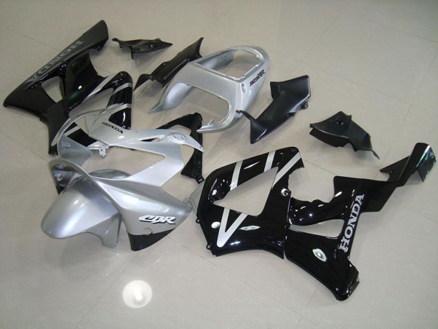 Preto Prata Carenagem Moto CBR 900RR 929 00-01