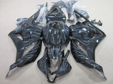 Preto Prata Chama Kits Carenagem Moto CBR 600RR 09-12
