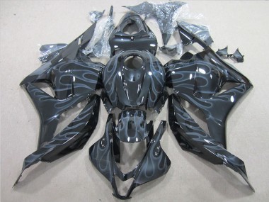 Preto Prata Chama Moto Plásticos CBR 600RR 09-12