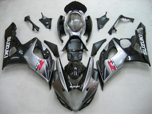 Preto Prata Cinzento Carenagem Moto GSXR 1000 K5 05-06 Preto Prata Cinzento Carenagem Moto GSXR 1000 K5 05-06