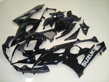 Preto Prata Decalques Carenagem Moto GSXR 1000 K5 05-06