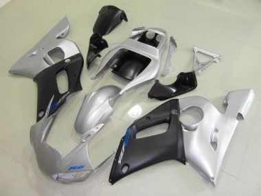Preto Prata Injeção Kits Carenagem Moto R6 98-02