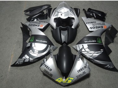 Preto Prata Monster IVECO 46 Carenagem Moto CBR 600RR 07-08
