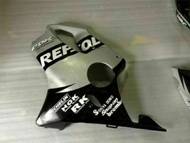 Preto Prata Repsol Carenagem Moto CBR 600 F4i 01-03