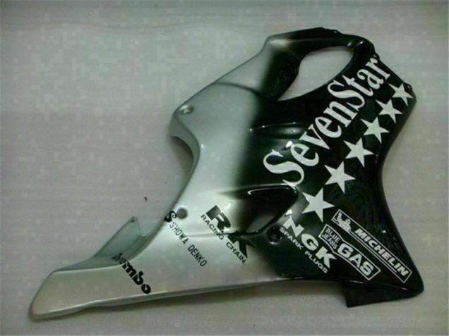 Preto Prata SevenStarss Carenagem Moto CBR 600 F4i 01-03
