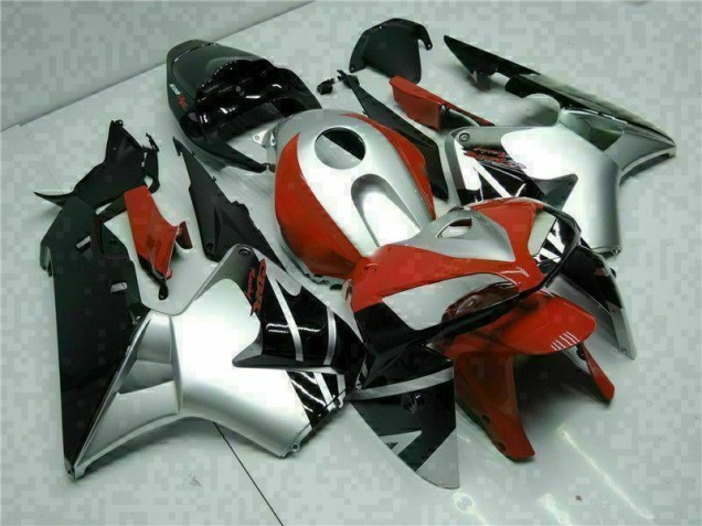 Preto Prata Vermelho Carenagem Moto CBR 600RR 05-06