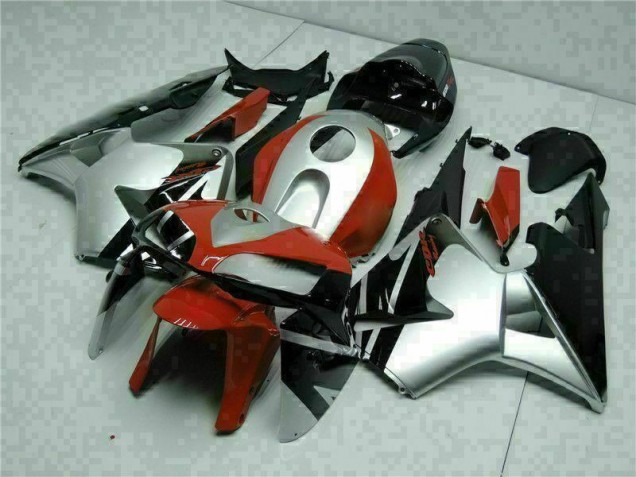 Preto Prata Vermelho Carenagem Moto CBR 600RR 05-06
