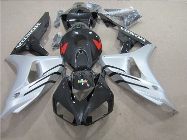 Preto Prata Vermelho Decalque Carenagem Moto CBR 1000RR 06-07