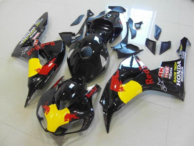 Preto Red Bull Abs Kits Carenagem Moto CBR 1000RR 06-07