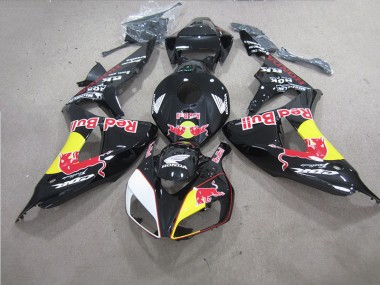Preto Red Bull Carenagem Moto CBR 1000RR 06-07