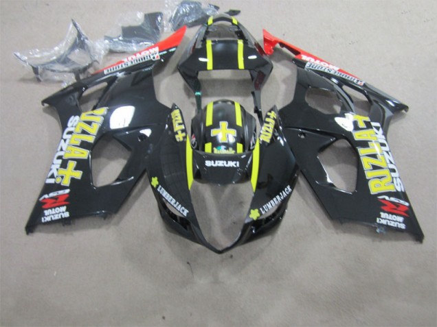 Preto Rizla Carenagem Moto GSXR 1000 K3 03-04