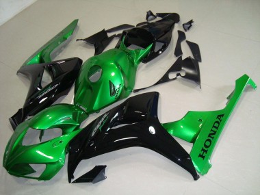 Preto Verde Abs Motocicleta Plásticos CBR 1000RR 06-07