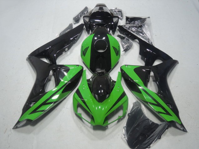 Preto Verde Kits Completo Carenagem Moto CBR 1000RR 06-07