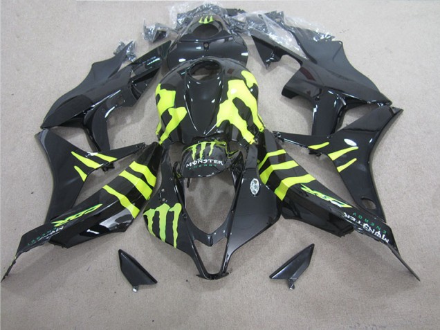 Preto Verde Monster Carenagem Moto CBR 600RR 07-08
