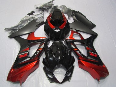 Preto Vermelho Abs Kits Completos Carenagem Moto GSXR 1000 K7 07-08