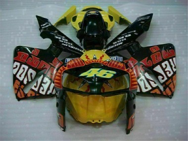 Preto Vermelho Amarelo 46 Carenagem Moto CBR 600RR 05-06