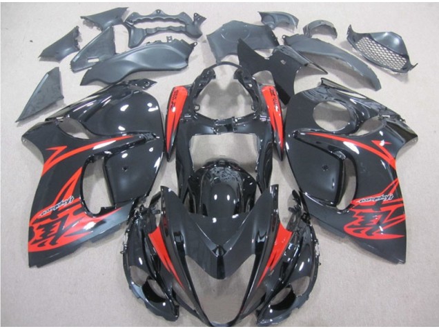 Preto Vermelho Carenagem Moto GSXR 1300 Hayabusa 08-19