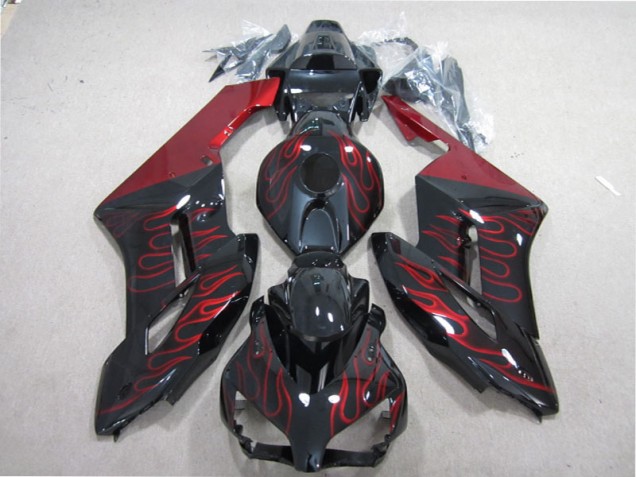 Preto Vermelho Chama Abs Kits Completos Carenagem Moto CBR 1000RR 04-05