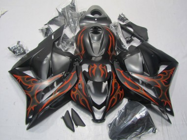 Preto Vermelho Chama Abs Kits Completos Carenagem Moto CBR 600RR 09-12