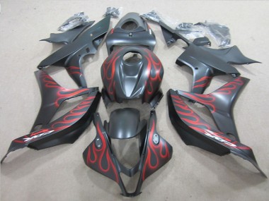 Preto & Vermelho Chama Carenagem Moto CBR 600RR 07-08