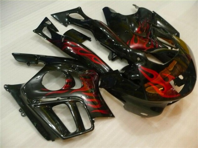 Preto Vermelho Chama Carroçaria Moto CBR 600 F4i 04-07 Preto Vermelho Chama Carroçaria Moto CBR 600 F4i 04-07
