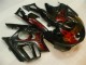 Preto Vermelho Chama Carroçaria Moto CBR 600 F4i 04-07 Preto Vermelho Chama Carroçaria Moto CBR 600 F4i 04-07