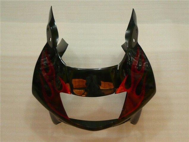 Preto Vermelho Chama Carroçaria Moto CBR 600 F4i 04-07 Preto Vermelho Chama Carroçaria Moto CBR 600 F4i 04-07