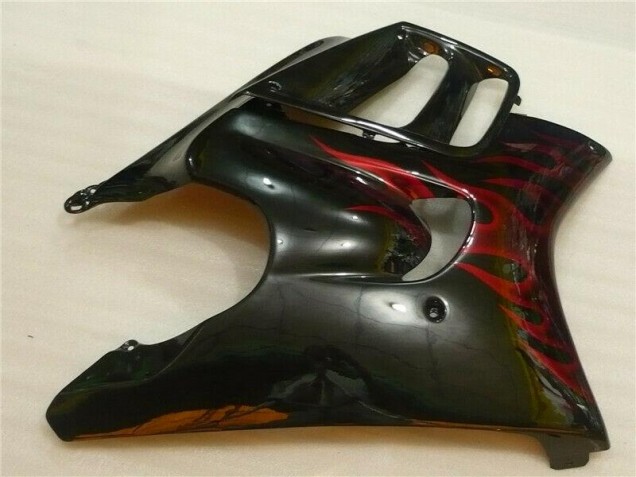 Preto Vermelho Chama Carroçaria Moto CBR 600 F4i 04-07 Preto Vermelho Chama Carroçaria Moto CBR 600 F4i 04-07