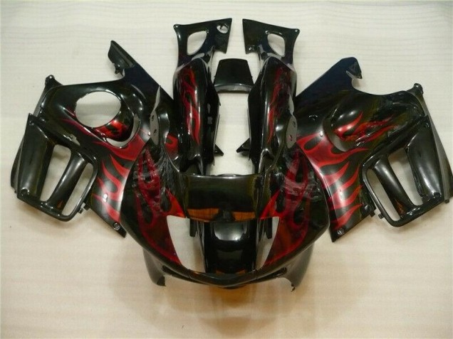 Preto Vermelho Chama Carroçaria Moto CBR 600 F4i 04-07 Preto Vermelho Chama Carroçaria Moto CBR 600 F4i 04-07