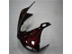 Preto Vermelho Chama Moto Plástico R6 03-05 Preto Vermelho Chama Moto Plástico R6 03-05