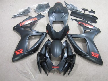 Preto Vermelho Decalque Carenagem Moto GSXR 600 K6 06-07
