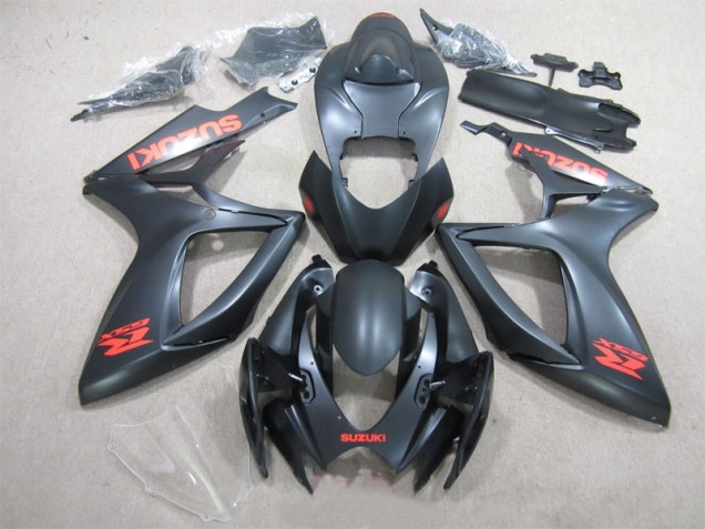 Preto Vermelho Decalque Carenagem Moto GSXR 600 K6 06-07 Preto Vermelho Decalque Carenagem Moto GSXR 600 K6 06-07