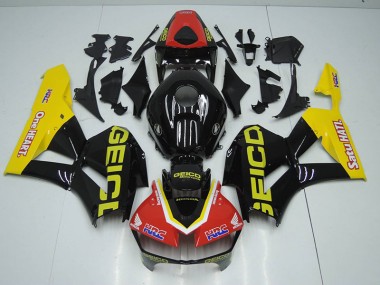 Preto Vermelho HRC Carenagem Moto CBR 1000RR 12-16