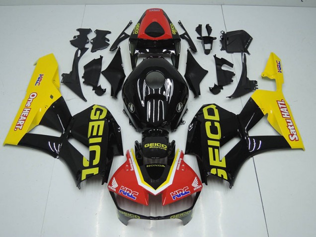 Preto Vermelho HRC Carenagem Moto CBR 1000RR 12-16